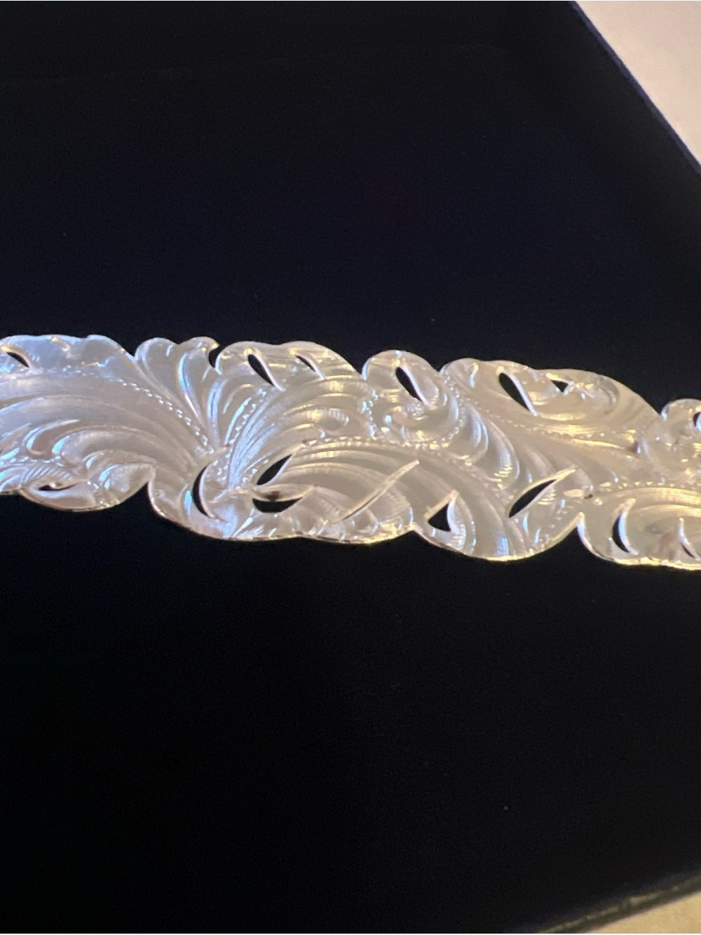 Montana Silversmiths Silver Feather Hat Pin with Red and Blue Trim - Picture 7 of 12